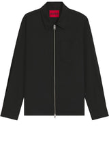 Produktbild 1 von HUGO Blouson Enasoz aus Stretch-Twill in Schwarz.