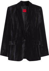 Produktbild 1 von HUGO Blazer Aurent aus Samt in Schwarz.