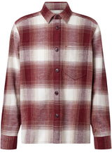 Produktbild 1 von DRYKORN Overshirt Dieggo mit Karomuster in Rot.