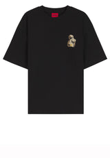 Produktbild 1 von HUGO T-Shirt Detzi mit großem Backprint in Schwarz.