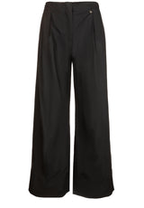 Hosen LIU.JO Weite Hose aus Popeline Schwarz (22222)