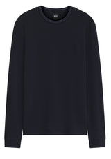 Produktbild 1 von HUGO BOSS BLACK Langarmshirt H-Talley mit Waffel-Struktur in Blau.