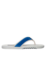 Schuhe VAN BOMMEL Flip-Flops mit Wildleder-Besatz Blau (4)