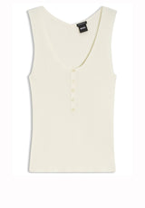 Produktbild 1 von HUGO BOSS BLACK Stricktop Fafflesia  in Off-White.