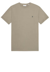 Jersey Les Deux T-Shirt mit Kontrast-Stickerei Beige (880)