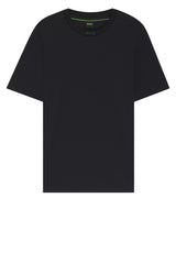 Jersey HUGO BOSS GREEN T-Shirt mit Logo am Rundhalsausschnitt Blau (402)