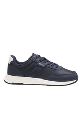 Schuhe HUGO BOSS BLACK Sneaker Titanium Runn mit strukturiertem Obermaterial Blau (404)