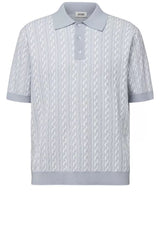 Pullover & Strickjacken DRYKORN Strick-Poloshirt Tamian Blau (3905)
