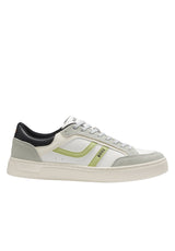 Schuhe HUGO BOSS ORANGE Sneaker aus Kunstleder im Colour-Block-Design Grau (063)