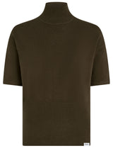Produktbild 1 von PENN&INK N.Y Kurzarmpullover mit Rollkragen in Braun.