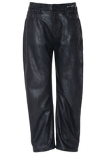 Produktbild 1 von ELIAS RUMELIS Hose aus Lederimitat in Schwarz.