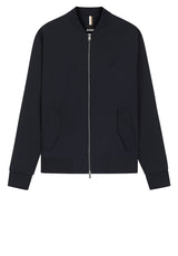 Sweat HUGO BOSS BLACK Sweatjacke Skiles mit Double-B-Monogramm Blau (404)