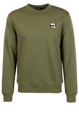 Sweat LAGERFELD Sweatshirt mit Logo-Patch Grün (550)
