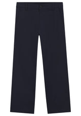 Produktbild 1 von HUGO Straight-Fit Hose aus merzerisierter Stretch-Baumwolle in Blau.
