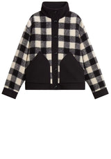 Jacken & Mäntel WOOLRICH Overshirt aus einer karierten Wollmischung Schwarz (8649)