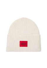 Mützen & Caps HUGO Mütze Saffa mit rotem Logo-Aufnäher Weiß (127) ONESIZE