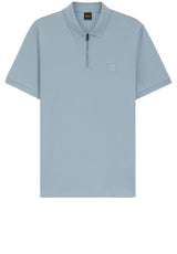 Jersey HUGO BOSS ORANGE Poloshirt Passerzip Blau (458)
