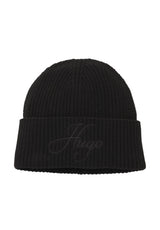 Mützen & Caps HUGO Mütze Socialy mit Logo-Schriftzug Schwarz (001) ONESIZE