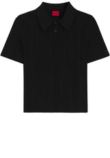 Jersey HUGO Poloshirt Sareplette Schwarz (001)
