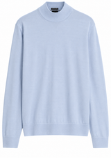 Produktbild 1 von HUGO BOSS BLACK Pullover Bjarno aus Merinowolle in Blau.