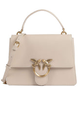 Taschen Pinko Mittelgroße Handtasche mit Tragekette Beige (BEIGE-GRIGIO FUMO-ANTIQUE) ONESIZE