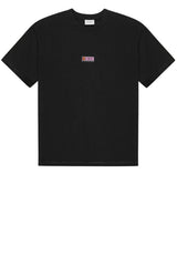 Jersey Les Deux T-Shirt mit Retro-Print Schwarz (100)