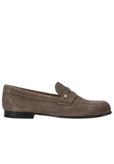Produktbild 1 von HUGO BOSS BLACK Loafer Jadey mit goldfarbenen Logo-Detail  in Braun.