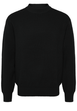 Pullover & Strickjacken HUGO BOSS ORANGE Strickpullover Katorpo mit Rippstrickmuster Schwarz (001)