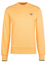 Sweat FRED PERRY Sweatshirt mit Logo Orange (92B)