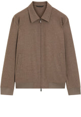 Produktbild 1 von HUGO BOSS BLACK Blouson Hanry aus Schurwoll-Flanell in Braun.