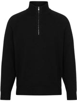 Pullover & Strickjacken HUGO BOSS BLACK Pullover Fabio mit Troyer-Kragen Schwarz (001)