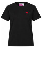 Jersey Love Future T-Shirt mit kleinem Print Schwarz (9000)