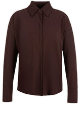 Blusen & Tuniken RAFFAELLO ROSSI Bluse mit verdeckter Knopfleiste Braun (588)