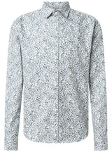 Produktbild 1 von JOOP! Jeans Hemd Hanson mit foralem Muster in Blau.