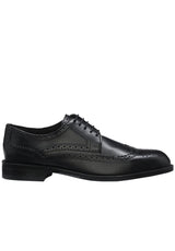 Produktbild 1 von HUGO BOSS BLACK Derby Tayil mit Brogue-Details in Schwarz.