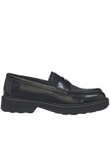 Produktbild 1 von HUGO Loafer Angey Mocc mit Felbesatz in Schwarz.