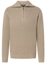 Pullover & Strickjacken Strellson Strickpullover mit Troyer-Kragen Beige (275)