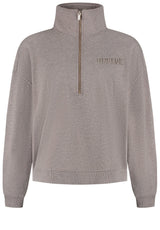 Sweat Deblon Sports Sweatshirt mit Reißverschluss und Stehkragen Braun (917)