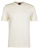 Jersey HUGO BOSS BLACK T-Shirt Thompson mit Logo-Detail Off-White (118)