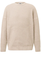Produktbild 1 von DRYKORN Pullover Neelio aus Waffelstrick in Beige.