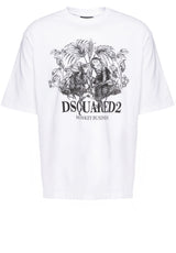 Jersey DSQUARED2 T-Shirt mit Print Weiß (100)