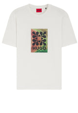 Jersey HUGO T-Shirt Damoru Weiß (102)