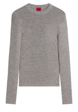 Pullover & Strickjacken HUGO Strickpullover Sallya mit Kaschmiranteil Grau (078)