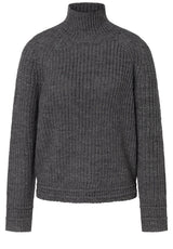 Produktbild 1 von JOOP! Jeans Strickpullover Kimma mit hohem Stehkragen in Grau.