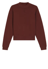 Produktbild 1 von HUGO Sweatshirt Daxandria mit Stack-Logo-Stickerei in Braun.