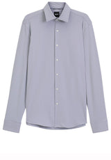 Produktbild 1 von HUGO BOSS BLACK Hemd P-Joe aus Stretch-Jersey in Blau.