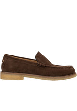Schuhe HUGO BOSS BLACK Loafer Kope Mocc aus Leder Braun (203)