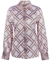 Blusen & Tuniken HERZENSANGELEGENHEIT Bluse mit Rautenmuster Rosa (263051)