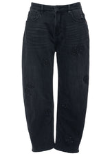 Produktbild 1 von ELIAS RUMELIS Jeans mit Paillettenstickerei in Schwarz.