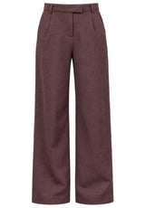 Produktbild 1 von IYITO Hose mit Bundfalten  in Braun.